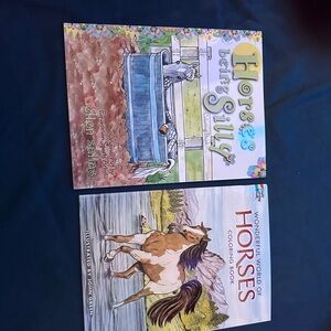 Horses Coloring and Story Books Set
